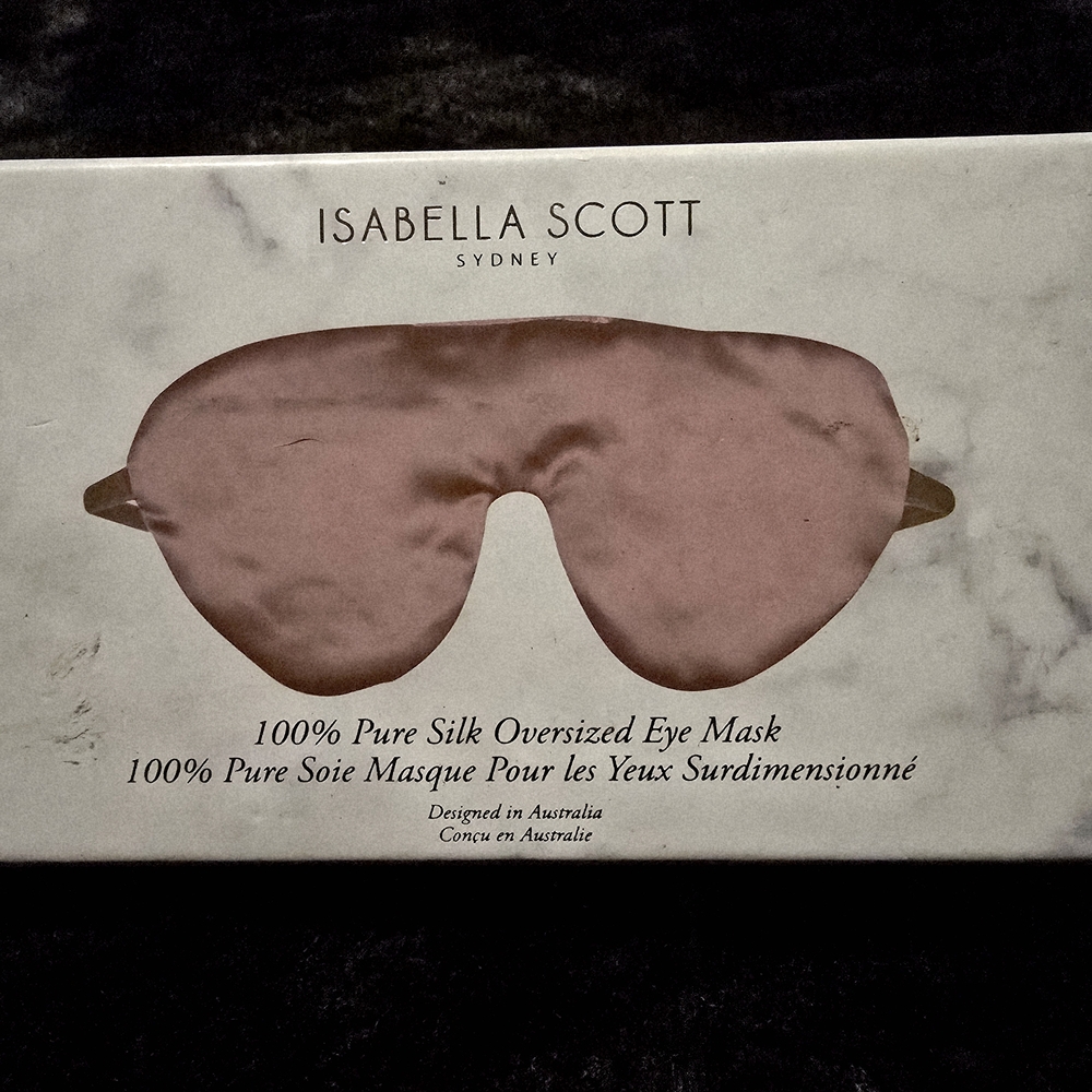 Oversized Silk Eye Mask - Soft Pink